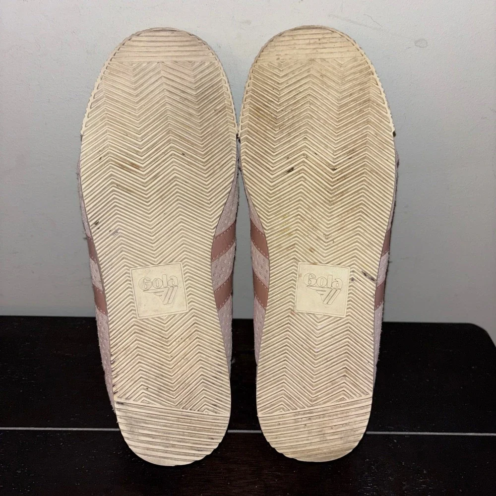 Gola Harrier | Women's US 9 EU 39-40 | Pink Suede Rose Gold Sneakers - Picture 4 of 11